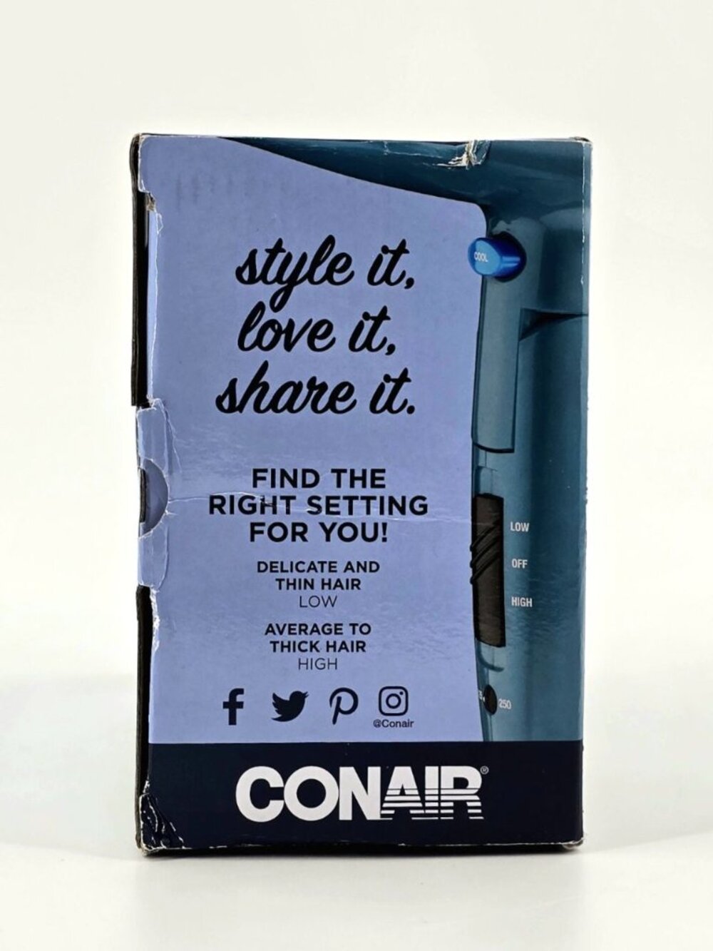 Conair Cord-Keeper Dryer with Folding Handle and Retractable Cord 1875W Ionic - Picture 2 of 10
